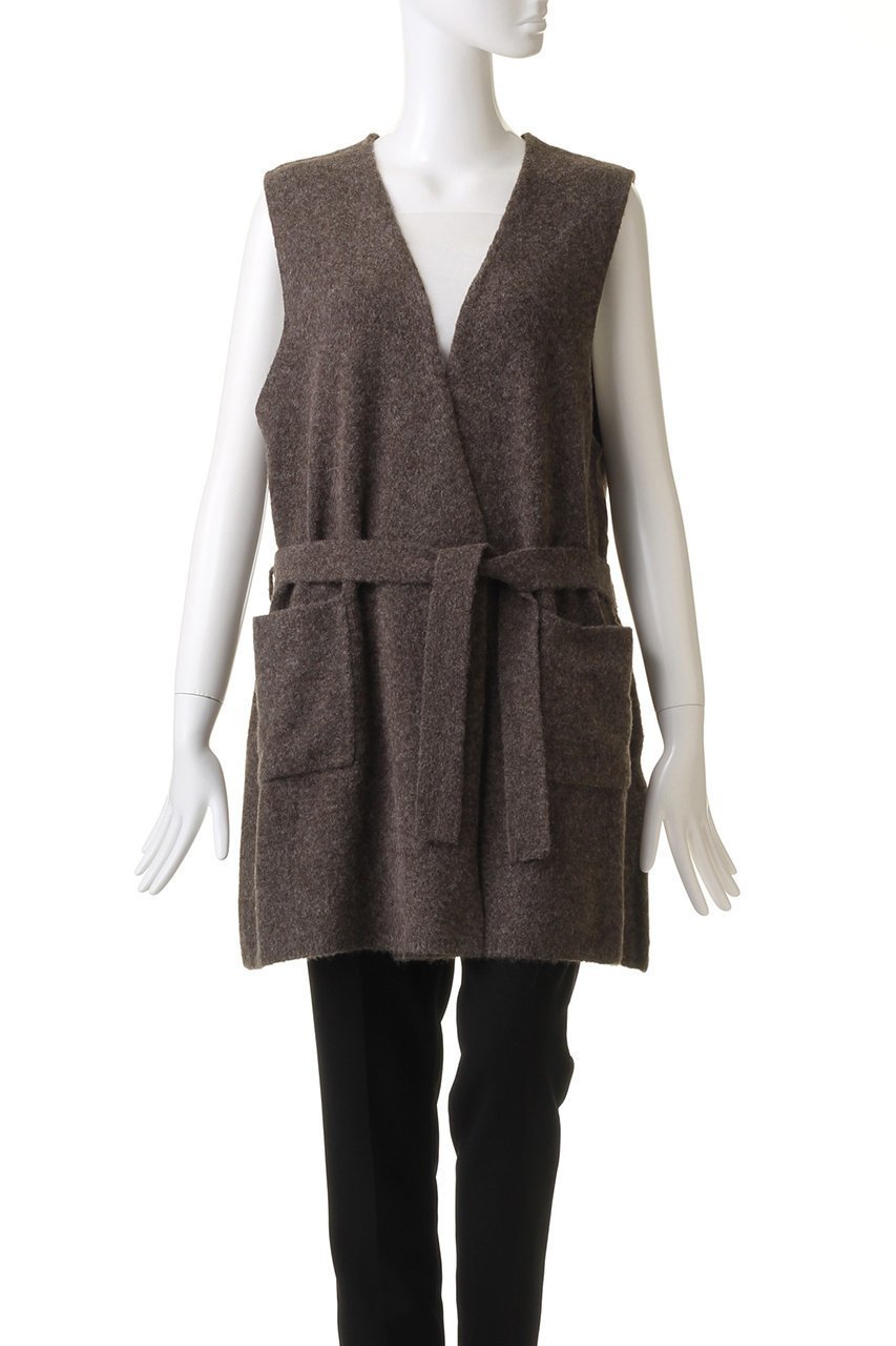 【ミズイロ インド/mizuiro ind】のv neck gilet w/belt ジレ 人気、トレンドファッション・服の通販 founy(ファニー) 　ファッション　Fashion　レディースファッション　Fashion for Women　アウター　Coat / Outerwear Collection　レディースジャケット・軽アウター　Jackets　シンプル　Simple, Minimal　ジャケット　Jacket, Outerwear　ベスト　Vest, Waistcoat　メランジ　Melange, Mixed Yarn　other-2|ID: prp329100004797212 ipo3291000000036042749