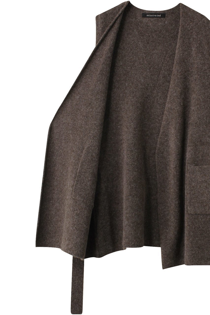 【ミズイロ インド/mizuiro ind】のv neck gilet w/belt ジレ 人気、トレンドファッション・服の通販 founy(ファニー) 　ファッション　Fashion　レディースファッション　Fashion for Women　アウター　Coat / Outerwear Collection　レディースジャケット・軽アウター　Jackets　シンプル　Simple, Minimal　ジャケット　Jacket, Outerwear　ベスト　Vest, Waistcoat　メランジ　Melange, Mixed Yarn　other-6|ID: prp329100004797212 ipo3291000000036042753