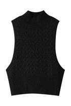 【ミズイロ インド/mizuiro ind】のbottle neck cable vest ベスト black|ID: prp329100004797213 ipo3291000000034805941