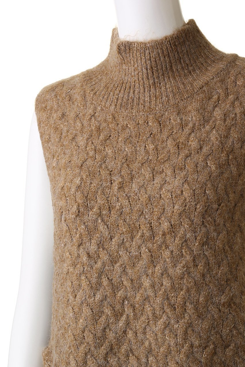 【ミズイロ インド/mizuiro ind】のbottle neck cable vest ベスト 人気、トレンドファッション・服の通販 founy(ファニー) 　ファッション　Fashion　レディースファッション　Fashion for Women　トップス・カットソー　Cut & Sew Tops　ニット　Knit Tops & Sweaters　ベスト&ジレ / 重ね着スタイル　Vests & Gilets　カジュアルプルオーバー・ニットトップス　Pullovers & Knit Tops / Casual Pullovers　インナー　Innerwear　カットソー　Cut and Sewn Top　スリーブ　Sleeve, Long Sleeve / Short Sleeve　フェミニン　Feminine, Girly　ベスト　Vest, Waistcoat　ベーシック　Basic, Essential　ボトルネック　Bottle Neck, Mock Neck　マニッシュ　Mannish, Boyish　再入荷　Restock / Back in Stock　other-5|ID: prp329100004797213 ipo3291000000034805945