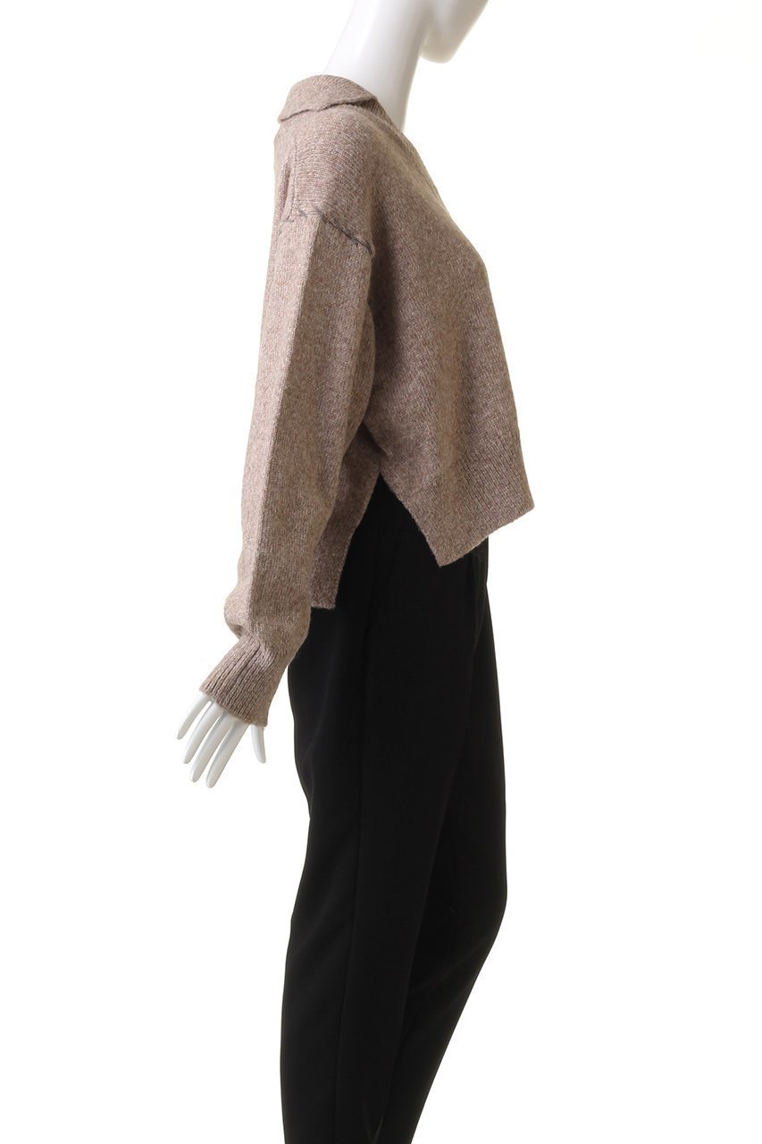 【ミズイロ インド/mizuiro ind】のskipper hand stitch short P/O プルオーバー 人気、トレンドファッション・服の通販 founy(ファニー) ファッション Fashion レディースファッション Fashion for Women トップス・カットソー Cut & Sew Tops ニット Knit Tops & Sweaters カジュアルプルオーバー・ニットトップス Pullovers & Knit Tops / Casual Pullovers ショート Short, Short Length シンプル Simple, Minimal スキッパー Skipper, Open Collar スリット Slit, Slit Detail トレンド Trend, Trending Now ハンド Hand, Handmade 再入荷 Restock / Back in Stock other-3|ID: prp329100004797215 ipo3291000000034805960