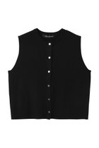 【ミズイロ インド/mizuiro ind】のcrew neck short vest ベスト black|ID: prp329100004797216 ipo3291000000036137804