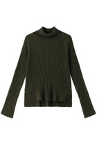 【ミズイロ インド/mizuiro ind】のwide rib turtle neck P/O プルオーバー khaki|ID:prp329100004797218