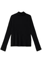 【ミズイロ インド/mizuiro ind】のwide rib turtle neck P/O プルオーバー black|ID:prp329100004797218