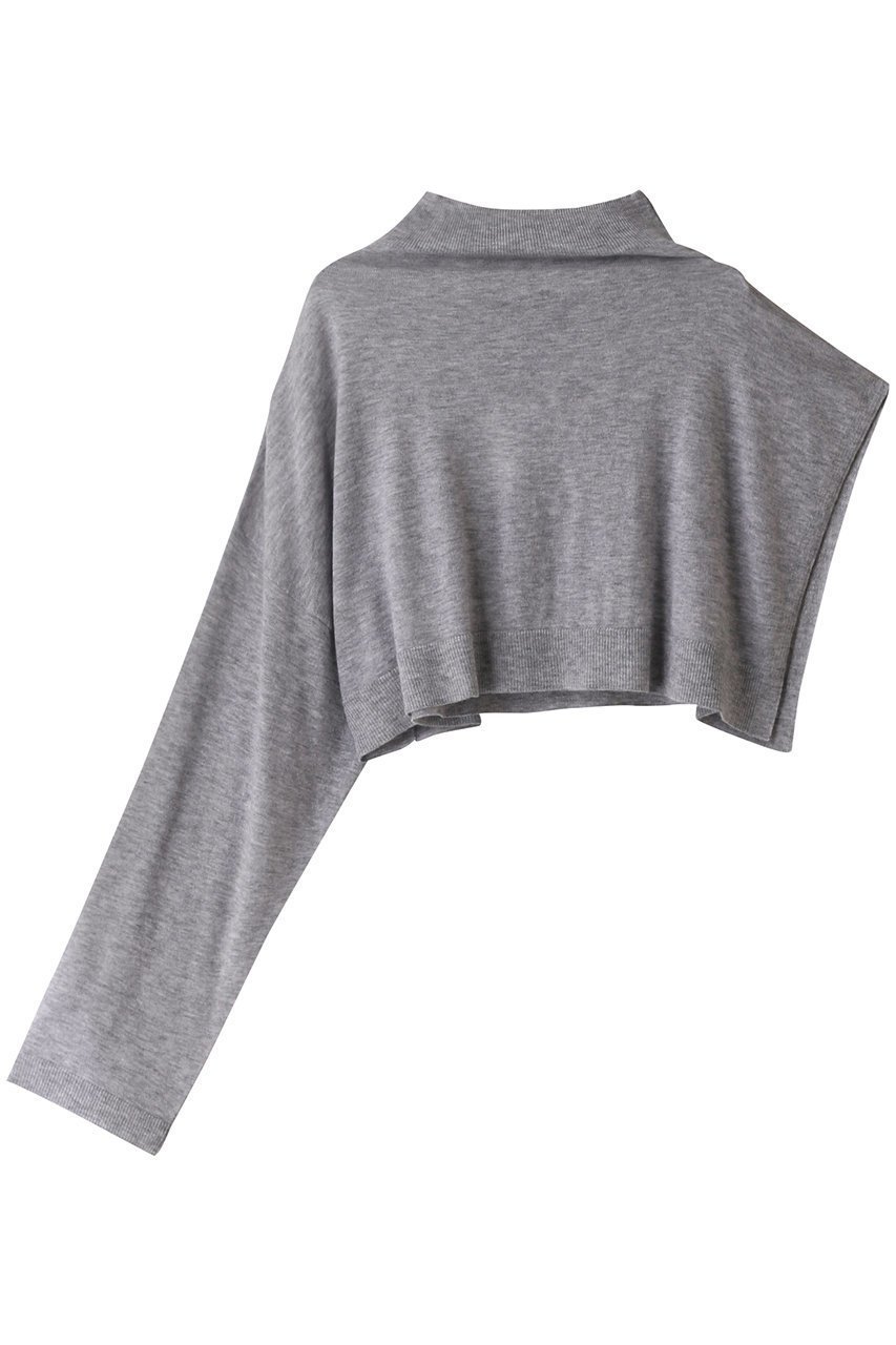 【ミズイロ インド/mizuiro ind】のasymmetry slv PO プルオーバー 人気、トレンドファッション・服の通販 founy(ファニー) ファッション Fashion レディースファッション Fashion for Women トップス・カットソー Cut & Sew Tops ニット Knit Tops & Sweaters カジュアルプルオーバー・ニットトップス Pullovers & Knit Tops / Casual Pullovers ショート Short, Short Length スリーブ Sleeve, Long Sleeve / Short Sleeve 再入荷 Restock / Back in Stock other-1|ID: prp329100004797219 ipo3291000000034805990