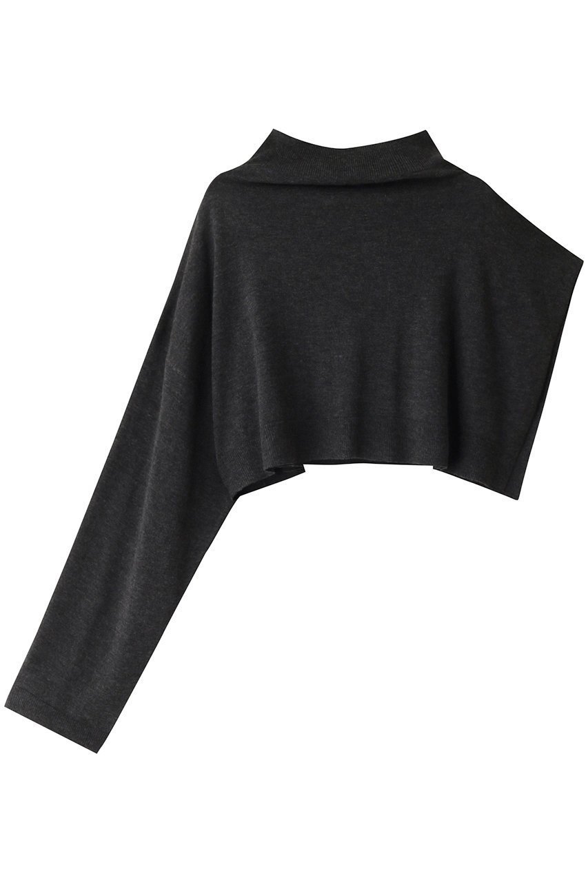 【ミズイロ インド/mizuiro ind】のasymmetry slv PO プルオーバー インテリア・キッズ・メンズ・レディースファッション・服の通販 founy(ファニー) ファッション Fashion レディースファッション Fashion for Women トップス・カットソー Cut & Sew Tops ニット Knit Tops & Sweaters カジュアルプルオーバー・ニットトップス Pullovers & Knit Tops / Casual Pullovers ショート Short, Short Length スリーブ Sleeve, Long Sleeve / Short Sleeve 再入荷 Restock / Back in Stock c.gray|ID: prp329100004797219 ipo3291000000034805993