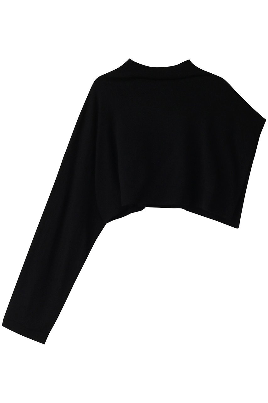 【ミズイロ インド/mizuiro ind】のasymmetry slv PO プルオーバー インテリア・キッズ・メンズ・レディースファッション・服の通販 founy(ファニー) ファッション Fashion レディースファッション Fashion for Women トップス・カットソー Cut & Sew Tops ニット Knit Tops & Sweaters カジュアルプルオーバー・ニットトップス Pullovers & Knit Tops / Casual Pullovers ショート Short, Short Length スリーブ Sleeve, Long Sleeve / Short Sleeve 再入荷 Restock / Back in Stock black|ID: prp329100004797219 ipo3291000000034805994