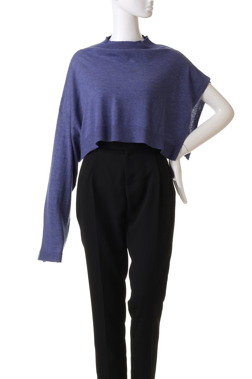 【ミズイロ インド/mizuiro ind】のasymmetry slv PO プルオーバー 人気、トレンドファッション・服の通販 founy(ファニー) ファッション Fashion レディースファッション Fashion for Women トップス・カットソー Cut & Sew Tops ニット Knit Tops & Sweaters カジュアルプルオーバー・ニットトップス Pullovers & Knit Tops / Casual Pullovers ショート Short, Short Length スリーブ Sleeve, Long Sleeve / Short Sleeve 再入荷 Restock / Back in Stock other-2|ID: prp329100004797219 ipo3291000000034805995