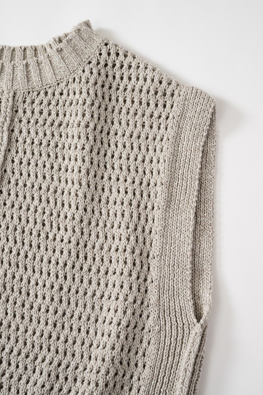 【プリスティン/PRISTINE】のコットンリネンヤク透かし編みベスト 人気、トレンドファッション・服の通販 founy(ファニー) ファッション Fashion レディースファッション Fashion for Women トップス・カットソー Cut & Sew Tops ニット Knit Tops & Sweaters ベスト&ジレ / 重ね着スタイル Vests & Gilets カジュアルプルオーバー・ニットトップス Pullovers & Knit Tops / Casual Pullovers カットソー Cut and Sewn Top シンプル Simple, Minimal センター Center, Center Line タートル Turtleneck, Turtle Collar ベスト Vest, Waistcoat ミックス Mix, Mixed Style メッシュ Mesh, Net Fabric メランジ Melange, Mixed Yarn リネン Linen, Linen Fabric 人気 Popular, Best Seller 半袖 Short Sleeve, Half Sleeve 新作・新入荷 New Arrivals / New In 透かし Cut-Out, Lacework 長袖 Long Sleeve, Full Sleeve other-4|ID: prp329100004797223 ipo3291000000034806027