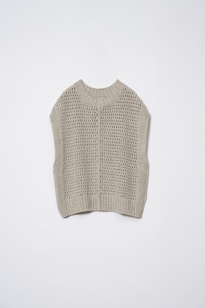 【プリスティン/PRISTINE】のコットンリネンヤク透かし編みベスト インテリア・キッズ・メンズ・レディースファッション・服の通販 founy(ファニー) https://founy.com/ ファッション Fashion レディースファッション Fashion for Women トップス・カットソー Cut & Sew Tops ニット Knit Tops & Sweaters ベスト&ジレ / 重ね着スタイル Vests & Gilets カジュアルプルオーバー・ニットトップス Pullovers & Knit Tops / Casual Pullovers カットソー Cut and Sewn Top シンプル Simple, Minimal センター Center, Center Line タートル Turtleneck, Turtle Collar ベスト Vest, Waistcoat ミックス Mix, Mixed Style メッシュ Mesh, Net Fabric メランジ Melange, Mixed Yarn リネン Linen, Linen Fabric 人気 Popular, Best Seller 半袖 Short Sleeve, Half Sleeve 透かし Cut-Out, Lacework 長袖 Long Sleeve, Full Sleeve |ID: prp329100004797223 ipo3291000000036137826