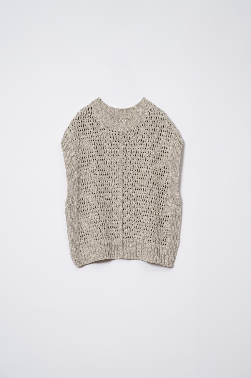 【プリスティン/PRISTINE】のコットンリネンヤク透かし編みベスト 人気、トレンドファッション・服の通販 founy(ファニー) ファッション Fashion レディースファッション Fashion for Women トップス・カットソー Cut & Sew Tops ニット Knit Tops & Sweaters ベスト&ジレ / 重ね着スタイル Vests & Gilets カジュアルプルオーバー・ニットトップス Pullovers & Knit Tops / Casual Pullovers カットソー Cut and Sewn Top シンプル Simple, Minimal センター Center, Center Line タートル Turtleneck, Turtle Collar ベスト Vest, Waistcoat ミックス Mix, Mixed Style メッシュ Mesh, Net Fabric メランジ Melange, Mixed Yarn リネン Linen, Linen Fabric 人気 Popular, Best Seller 半袖 Short Sleeve, Half Sleeve 透かし Cut-Out, Lacework 長袖 Long Sleeve, Full Sleeve other-1|ID: prp329100004797223 ipo3291000000036949958