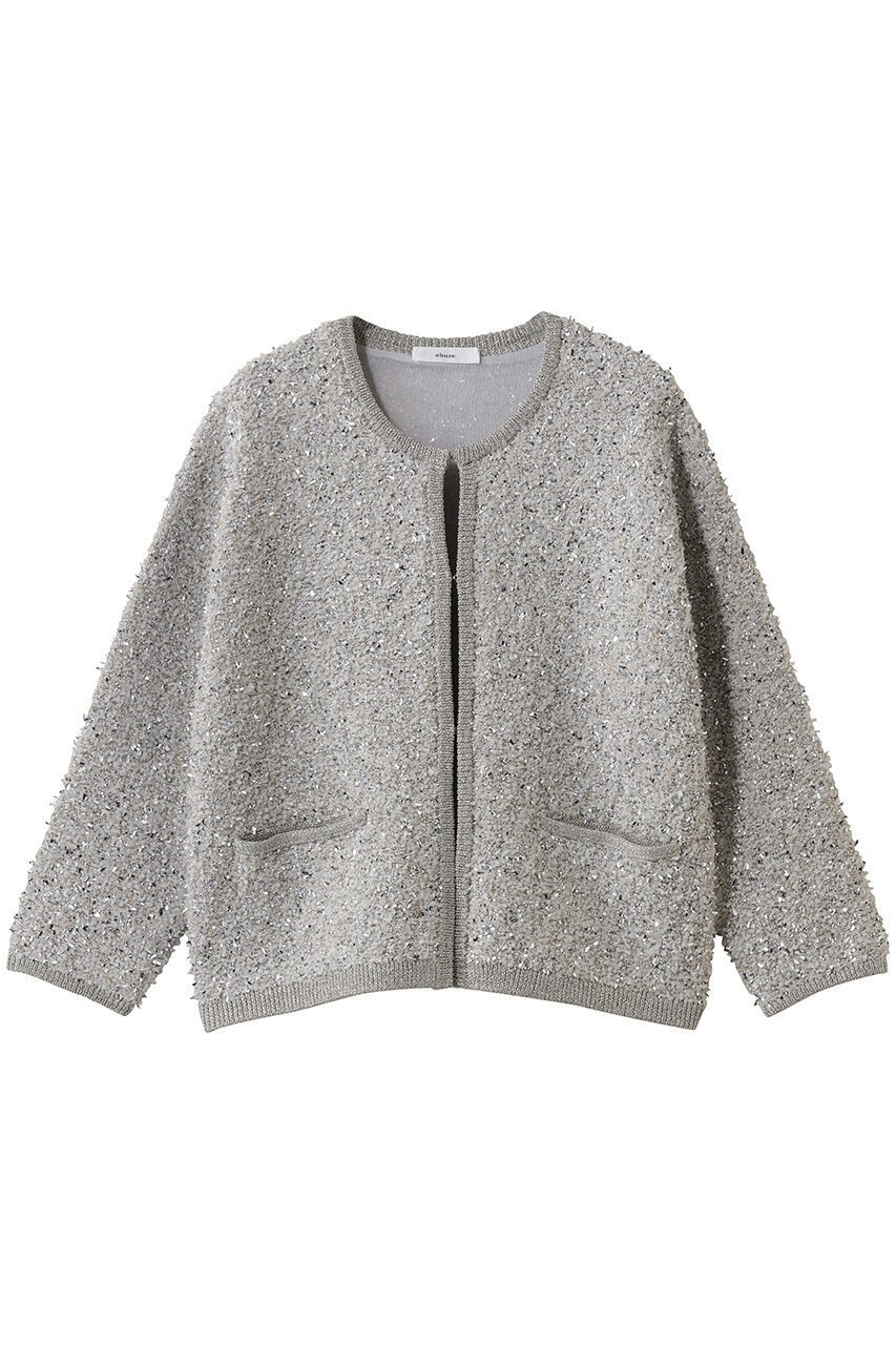 【エブール/ebure】のブライトヤーンジャカード クルーネックニットカーディガン 人気、トレンドファッション・服の通販 founy(ファニー) ファッション Fashion レディースファッション Fashion for Women トップス・カットソー Cut & Sew Tops ニット Knit Tops & Sweaters カーディガン・羽織り Layered Style Cardigans 2026年 2026 カーディガン Cardigan, Knitwear ジャカード/ジャガード Jacquard, Woven Pattern ツイード Twill, Twill Weave デニム Denim, Jeans Material バランス Balance, Style Balance ボトム Bottoms, Lower Wear リラックス Relax, Relaxed Fit 夏 Summer 春 Spring S/S・春夏 SS, Spring/Summer, Warm Season other-1|ID: prp329100004797232 ipo3291000000034806115