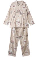 【イクコ/IKUKO】の綾ネル花柄プリント襟付きパジャマ 人気、トレンドファッション・服の通販 founy(ファニー) ファッション Fashion レディースファッション Fashion for Women トップス・カットソー Cut & Sew Tops 花柄・フラワープリント・モチーフ Floral Prints & Motifs / Flower Pattern Tops アンティーク Antique-Inspired ショルダー Shoulder, Shoulder Strap ストレート Straight, Straight Cut ドロップ Drop Shoulder, Dropped Style パジャマ Pajamas, Sleepwear プリント Print, Printed Pattern リラックス Relax, Relaxed Fit ローズ Rose, Rose Motif 冬 Winter / This Winter 新作・新入荷 New Arrivals / New In |ID:prp329100004797233