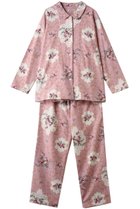 【イクコ/IKUKO】の綾ネル花柄プリント襟付きパジャマ ピンク|ID: prp329100004797233 ipo3291000000034806128