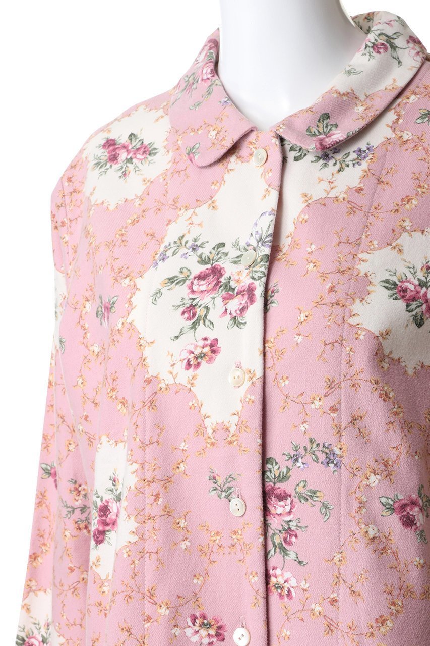 【イクコ/IKUKO】の綾ネル花柄プリント襟付きパジャマ 人気、トレンドファッション・服の通販 founy(ファニー) ファッション Fashion レディースファッション Fashion for Women トップス・カットソー Cut & Sew Tops 花柄・フラワープリント・モチーフ Floral Prints & Motifs / Flower Pattern Tops アンティーク Antique-Inspired ショルダー Shoulder, Shoulder Strap ストレート Straight, Straight Cut ドロップ Drop Shoulder, Dropped Style パジャマ Pajamas, Sleepwear プリント Print, Printed Pattern リラックス Relax, Relaxed Fit ローズ Rose, Rose Motif 冬 Winter / This Winter 新作・新入荷 New Arrivals / New In other-5|ID: prp329100004797233 ipo3291000000034806137