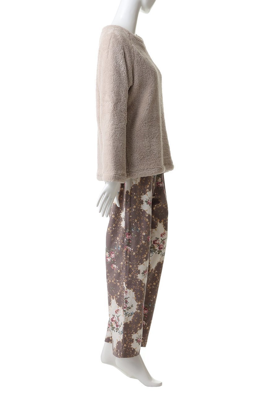 【イクコ/IKUKO】のボア&綾ネル花柄プリントパジャマ 人気、トレンドファッション・服の通販 founy(ファニー) ファッション Fashion レディースファッション Fashion for Women トップス・カットソー Cut & Sew Tops 花柄・フラワープリント・モチーフ Floral Prints & Motifs / Flower Pattern Tops パジャマ Pajamas, Sleepwear フラワー Flower, Floral プリント Print, Printed Pattern モコモコ Fuzzy, Fluffy リラックス Relax, Relaxed Fit エレガント 上品 Elegant 新作・新入荷 New Arrivals / New In other-3|ID: prp329100004797235 ipo3291000000034806147
