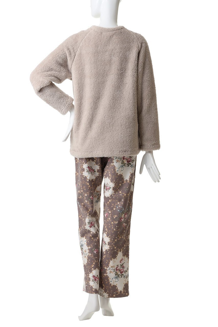 【イクコ/IKUKO】のボア&綾ネル花柄プリントパジャマ 人気、トレンドファッション・服の通販 founy(ファニー) ファッション Fashion レディースファッション Fashion for Women トップス・カットソー Cut & Sew Tops 花柄・フラワープリント・モチーフ Floral Prints & Motifs / Flower Pattern Tops パジャマ Pajamas, Sleepwear フラワー Flower, Floral プリント Print, Printed Pattern モコモコ Fuzzy, Fluffy リラックス Relax, Relaxed Fit エレガント 上品 Elegant 新作・新入荷 New Arrivals / New In other-4|ID: prp329100004797235 ipo3291000000034806149