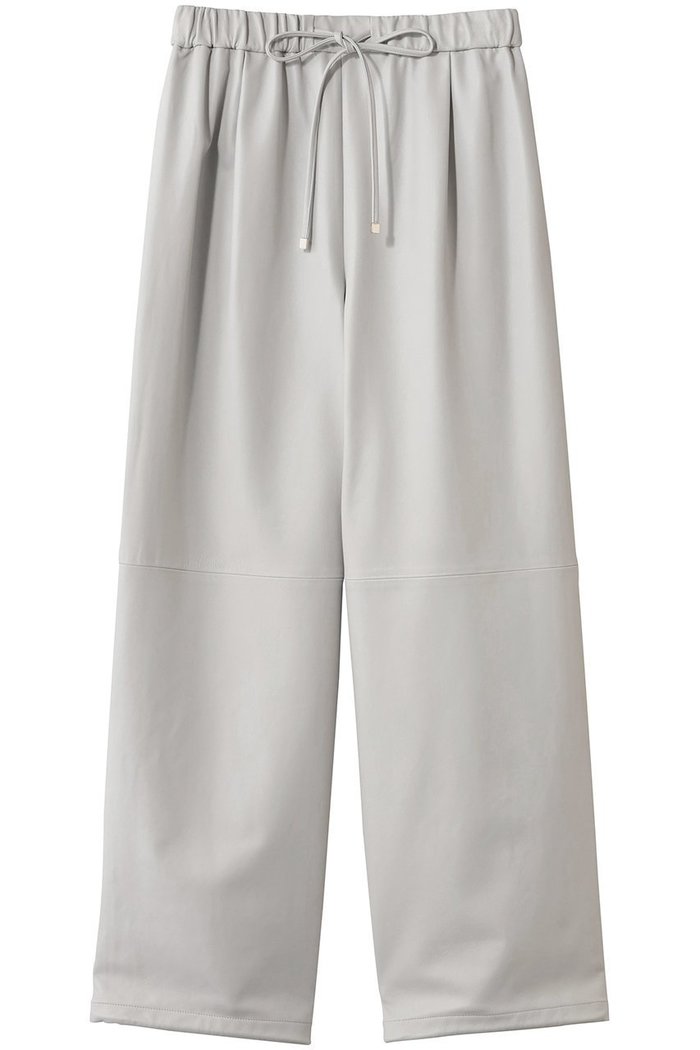 【エブール/ebure】のソフトレザー ドロストワイドパンツ インテリア・キッズ・メンズ・レディースファッション・服の通販 founy(ファニー) https://founy.com/ ファッション Fashion レディースファッション Fashion for Women パンツ Pants & Trousers 2026年 2026 フォルム Silhouette, Form リラックス Relax, Relaxed Fit 夏 Summer 春 Spring S/S・春夏 SS, Spring/Summer, Warm Season |ID: prp329100004797237 ipo3291000000034806153