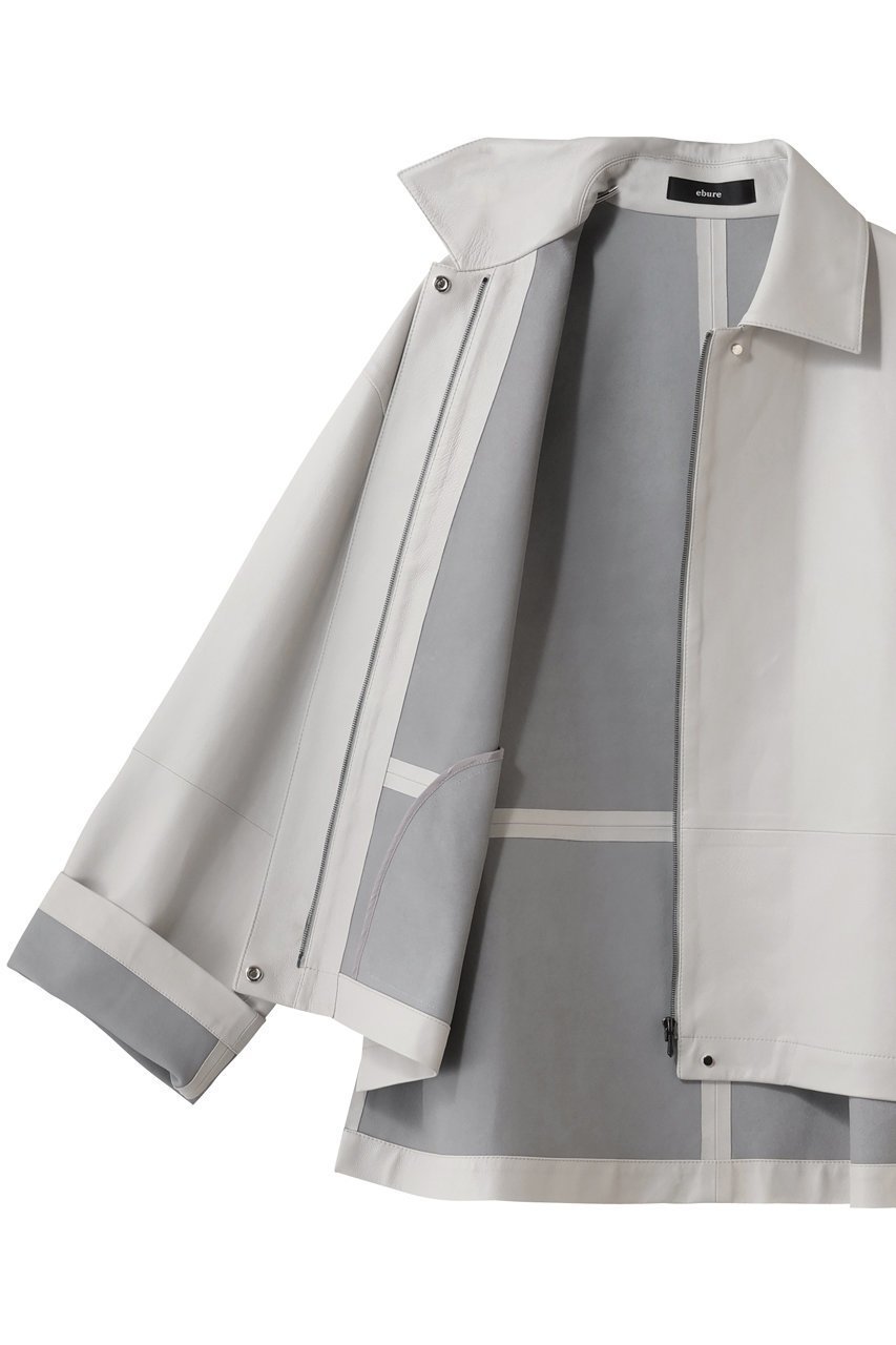 【エブール/ebure】のソフトレザー シャツブルゾン 人気、トレンドファッション・服の通販 founy(ファニー) 　ファッション　Fashion　レディースファッション　Fashion for Women　アウター　Coat / Outerwear Collection　レディースジャケット・軽アウター　Jackets　ブルゾンジャケット・スポーティアウター　Blouson Jackets　2026年　2026　ジャケット　Jacket, Outerwear　フォルム　Silhouette, Form　ブルゾン　Blouson, Bomber Jacket　夏　Summer　春　Spring　S/S・春夏　SS, Spring/Summer, Warm Season　other-6|ID: prp329100004797241 ipo3291000000036137858