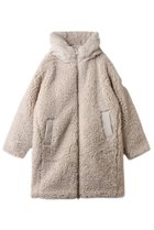 【セーブ ザ ダック/SAVE THE DUCK】のANGELICA D42035W CURL/フェイクファーコクーンロングコート ショアベージュ|ID: prp329100004797260 ipo3291000000034806337