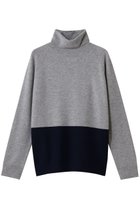【ベイジ,/BEIGE,】のDEMING(デミング)/タートルニットプルオーバー Lt. Gray × Navy|ID: prp329100004797263 ipo3291000000034806364