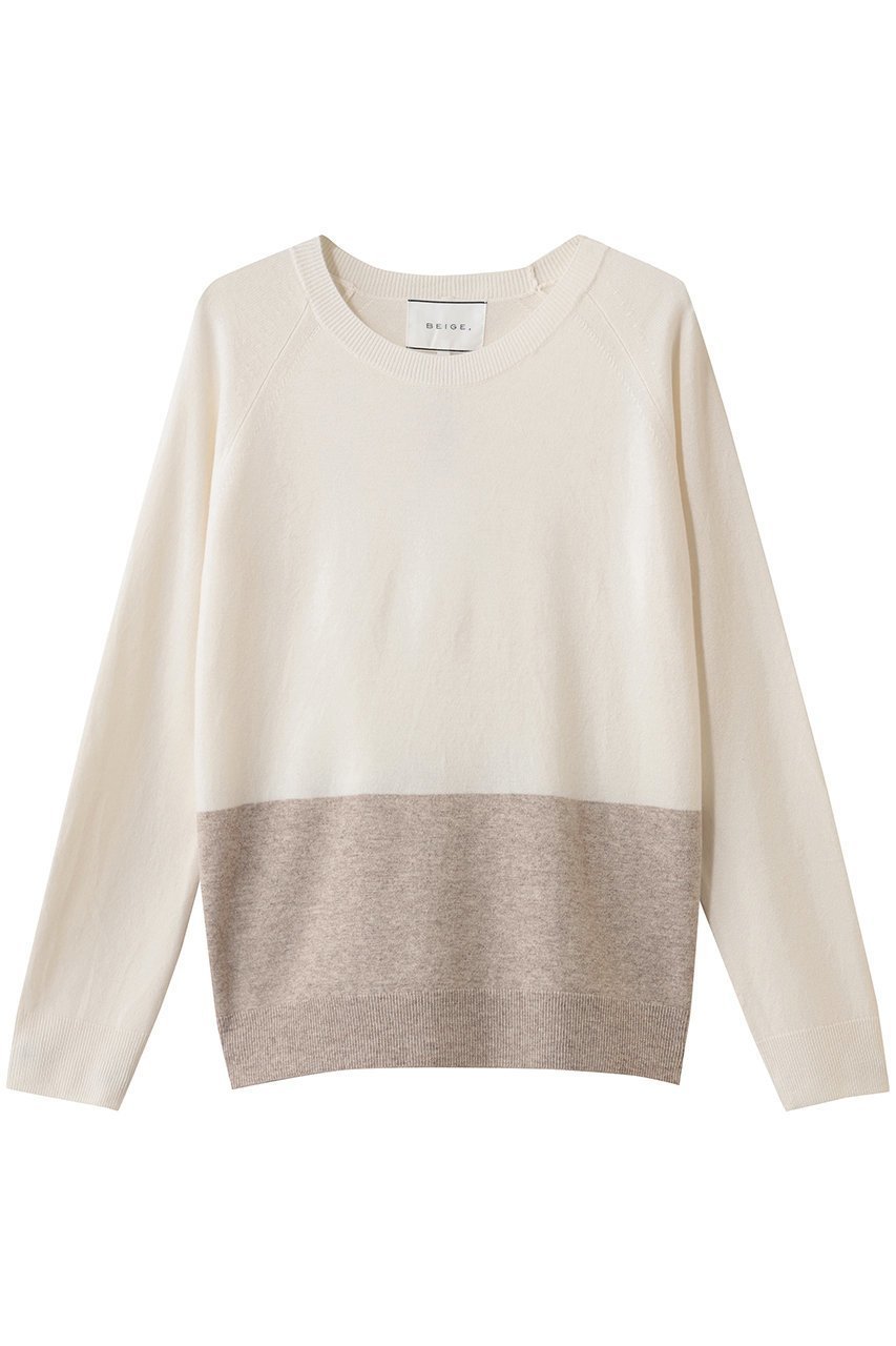 【ベイジ,/BEIGE,】のDEMING(デミング)/ニット インテリア・キッズ・メンズ・レディースファッション・服の通販 founy(ファニー) 　ファッション　Fashion　レディースファッション　Fashion for Women　トップス・カットソー　Cut & Sew Tops　ニット　Knit Tops & Sweaters　カジュアルプルオーバー・ニットトップス　Pullovers & Knit Tops / Casual Pullovers　スマート　Smart, Elegant　エレガント 上品　Elegant　Off × Taupe|ID: prp329100004797264 ipo3291000000035861658