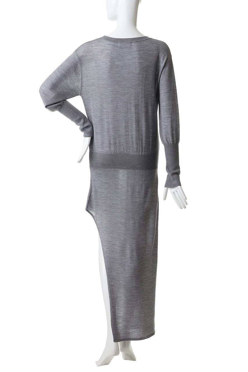 【ガリャルダガランテ/GALLARDAGALANTE】の【HERITANOVUM】アシンメトリーニットワンピ 人気、トレンドファッション・服の通販 founy(ファニー) ファッション Fashion レディースファッション Fashion for Women ワンピース Dresses ニットワンピース Knit Dresses チュニック Tunic Tops & Dresses アシンメトリー Asymmetrical Style チュニック Tunic, Long Top デニム Denim, Jeans Material ロング Long, Long-Length ワイド Wide, Wide Fit エレガント 上品 Elegant 新作・新入荷 New Arrivals / New In other-4|ID: prp329100004797268 ipo3291000000034806413