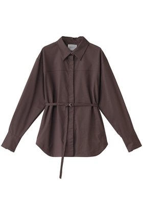【ミディウミソリッド/MIDIUMISOLID】のshirt with belt.M シャツ 人気、トレンドファッション・服の通販 founy(ファニー) ファッション Fashion レディースファッション Fashion for Women トップス・カットソー Cut & Sew Tops シャツ・ブラウス・オフィスカジュアル Elegant Blouses & Button-Ups インナー Innerwear スリーブ Sleeve, Long Sleeve / Short Sleeve ベーシック Basic, Essential ロング Long, Long-Length 再入荷 Restock / Back in Stock |ID:prp329100004797275