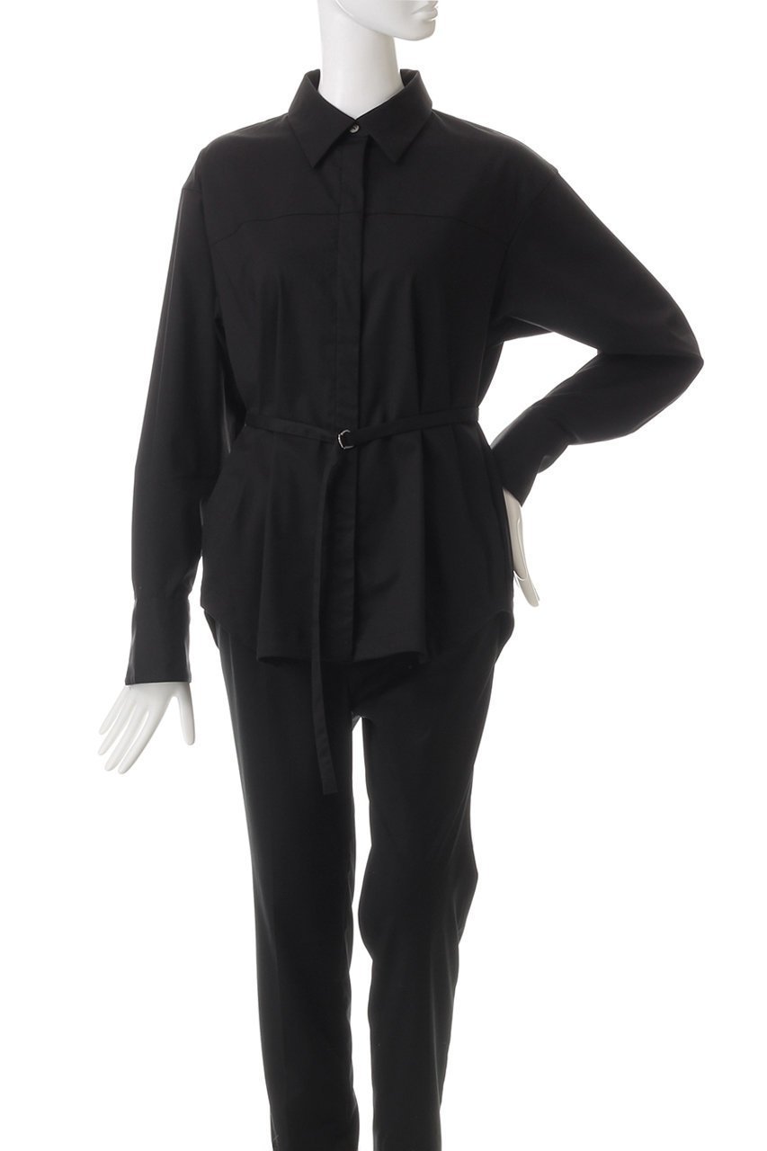 【ミディウミソリッド/MIDIUMISOLID】のshirt with belt.M シャツ 人気、トレンドファッション・服の通販 founy(ファニー) 　ファッション　Fashion　レディースファッション　Fashion for Women　トップス・カットソー　Cut & Sew Tops　シャツ・ブラウス・オフィスカジュアル　Elegant Blouses & Button-Ups　インナー　Innerwear　スリーブ　Sleeve, Long Sleeve / Short Sleeve　ベーシック　Basic, Essential　ロング　Long, Long-Length　other-2|ID: prp329100004797275 ipo3291000000035861690