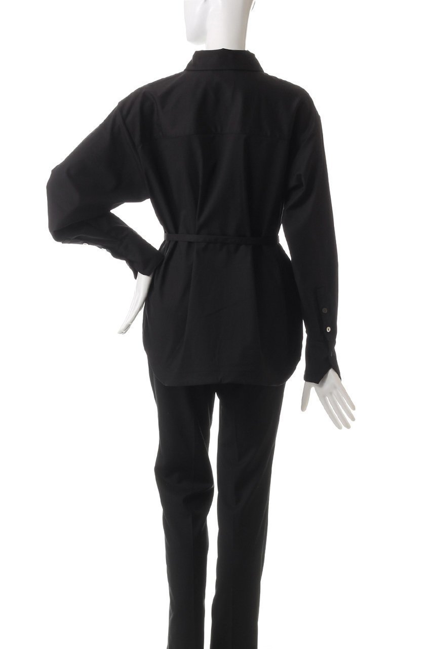 【ミディウミソリッド/MIDIUMISOLID】のshirt with belt.M シャツ 人気、トレンドファッション・服の通販 founy(ファニー) 　ファッション　Fashion　レディースファッション　Fashion for Women　トップス・カットソー　Cut & Sew Tops　シャツ・ブラウス・オフィスカジュアル　Elegant Blouses & Button-Ups　インナー　Innerwear　スリーブ　Sleeve, Long Sleeve / Short Sleeve　ベーシック　Basic, Essential　ロング　Long, Long-Length　other-4|ID: prp329100004797275 ipo3291000000035861692