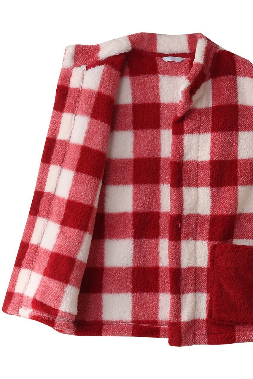 【キッドブルー/KID BLUE】の24シャギーギンガムベスト 人気、トレンドファッション・服の通販 founy(ファニー) 　ファッション　Fashion　レディースファッション　Fashion for Women　アウター　Coat / Outerwear Collection　トップス・カットソー　Cut & Sew Tops　ベスト&ジレ / 重ね着スタイル　Vests & Gilets　ギンガム　Gingham, Gingham Fabric　チェック　Check, Plaid, Tartan　パジャマ　Pajamas, Sleepwear　フロント　Front, Front Design　ベスト　Vest, Waistcoat　ポケット　Pocket, Pocket Detail　モコモコ　Fuzzy, Fluffy　人気　Popular, Best Seller　再入荷　Restock / Back in Stock　定番　Standard, Basic Item　無地　Plain, Solid Color　other-6|ID: prp329100004797283 ipo3291000000035849302