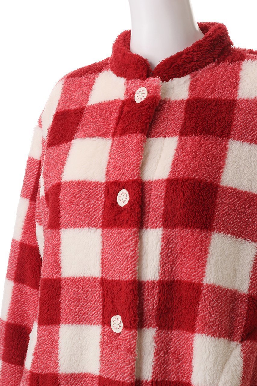【キッドブルー/KID BLUE】の24シャギーギンガムガウン 人気、トレンドファッション・服の通販 founy(ファニー) 　ファッション　Fashion　レディースファッション　Fashion for Women　トップス・カットソー　Cut & Sew Tops　ガウン　Gown, Robe　ギンガム　Gingham, Gingham Fabric　スリーブ　Sleeve, Long Sleeve / Short Sleeve　チェック　Check, Plaid, Tartan　パジャマ　Pajamas, Sleepwear　ミドル　Middle Length, Mid Height　モコモコ　Fuzzy, Fluffy　ロング　Long, Long-Length　再入荷　Restock / Back in Stock　冬　Winter / This Winter　other-5|ID: prp329100004797284 ipo3291000000035083842