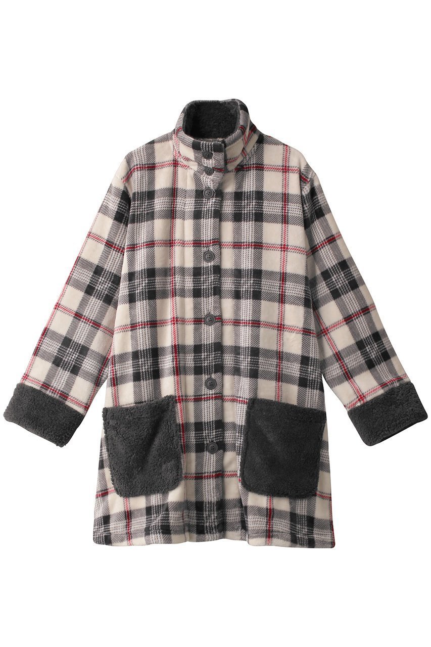 【キッドブルー/KID BLUE】の23シャギータータンチェックガウン インテリア・キッズ・メンズ・レディースファッション・服の通販 founy(ファニー) 　ファッション　Fashion　レディースファッション　Fashion for Women　トップス・カットソー　Cut & Sew Tops　お家時間・ステイホーム　Stay Home / At Home　なめらか　Smooth, Silky Texture　ガウン　Gown, Robe　クラシカル　Classical, Vintage-Inspired　パジャマ　Pajamas, Sleepwear　ポケット　Pocket, Pocket Detail　サンドベージュ|ID: prp329100004797285 ipo3291000000035083798