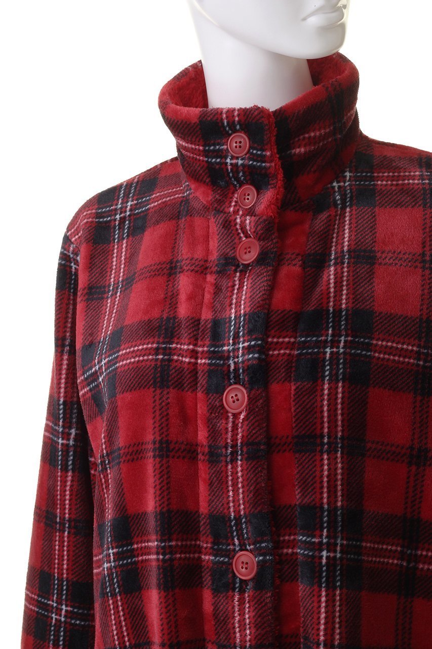 【キッドブルー/KID BLUE】の23シャギータータンチェックガウン 人気、トレンドファッション・服の通販 founy(ファニー) 　ファッション　Fashion　レディースファッション　Fashion for Women　トップス・カットソー　Cut & Sew Tops　お家時間・ステイホーム　Stay Home / At Home　なめらか　Smooth, Silky Texture　ガウン　Gown, Robe　クラシカル　Classical, Vintage-Inspired　パジャマ　Pajamas, Sleepwear　ポケット　Pocket, Pocket Detail　other-5|ID: prp329100004797285 ipo3291000000035083803