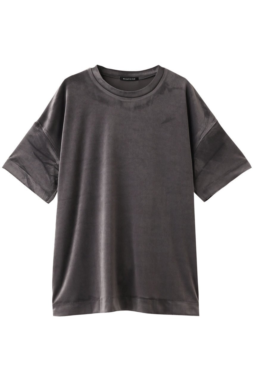 【ミズイロ インド/mizuiro ind】のvelour wide T Tシャツ インテリア・キッズ・メンズ・レディースファッション・服の通販 founy(ファニー) ファッション Fashion レディースファッション Fashion for Women トップス・カットソー Cut & Sew Tops シャツ・ブラウス・オフィスカジュアル Elegant Blouses & Button-Ups ロングTシャツ・Tシャツ Longline T-Shirts & Tees カットソー・ベーシックTシャツ Cut-and-Sewn Tops / Stretch Tees & Basics ベロアトップス Velour Tops / Velvet-Look Items ショート Short, Short Length シンプル Simple, Minimal スリーブ Sleeve, Long Sleeve / Short Sleeve ワイド Wide, Wide Fit 再入荷 Restock / Back in Stock gray|ID: prp329100004797289 ipo3291000000034806622