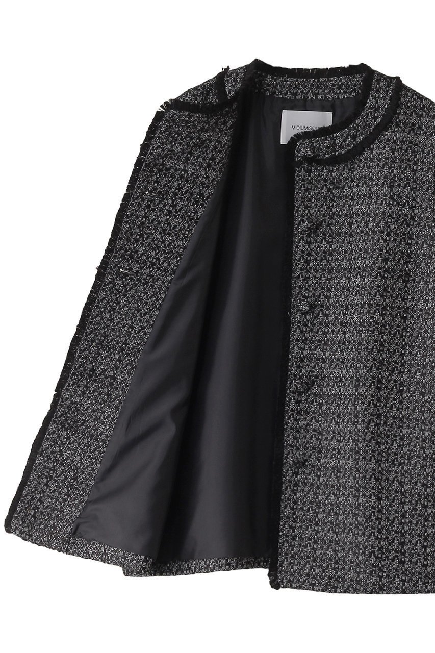 【ミディウミソリッド/MIDIUMISOLID】のtweed c/neck gilet ジレ 人気、トレンドファッション・服の通販 founy(ファニー) ファッション Fashion レディースファッション Fashion for Women アウター Coat / Outerwear Collection レディースジャケット・軽アウター Jackets ジャケット Jacket, Outerwear ツイード Twill, Twill Weave デニム Denim, Jeans Material フリンジ Fringe, Tassel ベスト Vest, Waistcoat 再入荷 Restock / Back in Stock A/W・秋冬 Autumn/Winter other-6|ID: prp329100004797298 ipo3291000000034806720