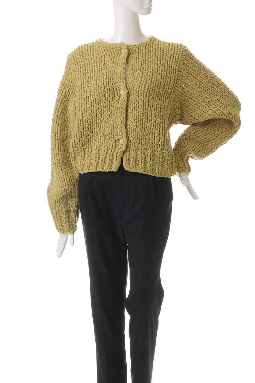 【ミディウミソリッド/MIDIUMISOLID】のshort hand knitted CD.R カーディガン 人気、トレンドファッション・服の通販 founy(ファニー) 　ファッション　Fashion　レディースファッション　Fashion for Women　トップス・カットソー　Cut & Sew Tops　ニット　Knit Tops & Sweaters　カーディガン・羽織り　Layered Style Cardigans　カーディガン　Cardigan, Knitwear　ショート　Short, Short Length　バランス　Balance, Style Balance　フェミニン　Feminine, Girly　再入荷　Restock / Back in Stock　手編み　Hand-Knitted, Handmade Knit　other-2|ID: prp329100004797301 ipo3291000000034806756