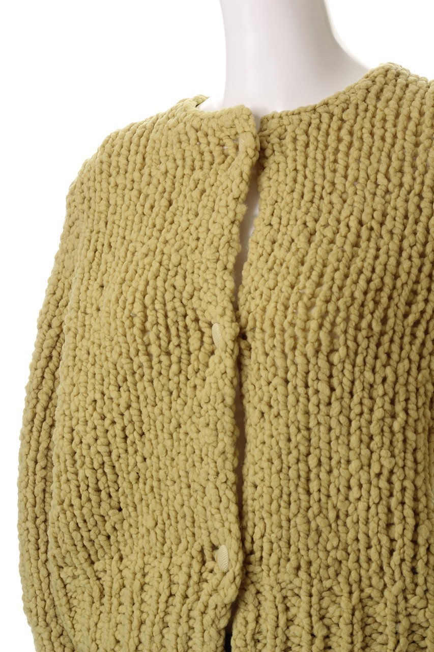 【ミディウミソリッド/MIDIUMISOLID】のshort hand knitted CD.R カーディガン 人気、トレンドファッション・服の通販 founy(ファニー) 　ファッション　Fashion　レディースファッション　Fashion for Women　トップス・カットソー　Cut & Sew Tops　ニット　Knit Tops & Sweaters　カーディガン・羽織り　Layered Style Cardigans　カーディガン　Cardigan, Knitwear　ショート　Short, Short Length　バランス　Balance, Style Balance　フェミニン　Feminine, Girly　再入荷　Restock / Back in Stock　手編み　Hand-Knitted, Handmade Knit　other-5|ID: prp329100004797301 ipo3291000000034806759