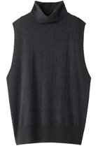 【ミズイロ インド/mizuiro ind】のrib high neck vest ベスト gray|ID:prp329100004797302