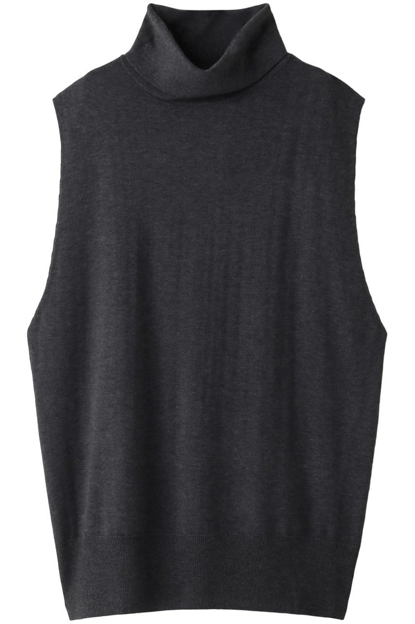 【ミズイロ インド/mizuiro ind】のrib high neck vest ベスト インテリア・キッズ・メンズ・レディースファッション・服の通販 founy(ファニー) 　ファッション　Fashion　レディースファッション　Fashion for Women　トップス・カットソー　Cut & Sew Tops　ニット　Knit Tops & Sweaters　ベスト&ジレ / 重ね着スタイル　Vests & Gilets　カジュアルプルオーバー・ニットトップス　Pullovers & Knit Tops / Casual Pullovers　インナー　Innerwear　ハイネック　High Neck, Mock Neck　ベスト　Vest, Waistcoat　ロング　Long, Long-Length　再入荷　Restock / Back in Stock　gray|ID: prp329100004797302 ipo3291000000034806780
