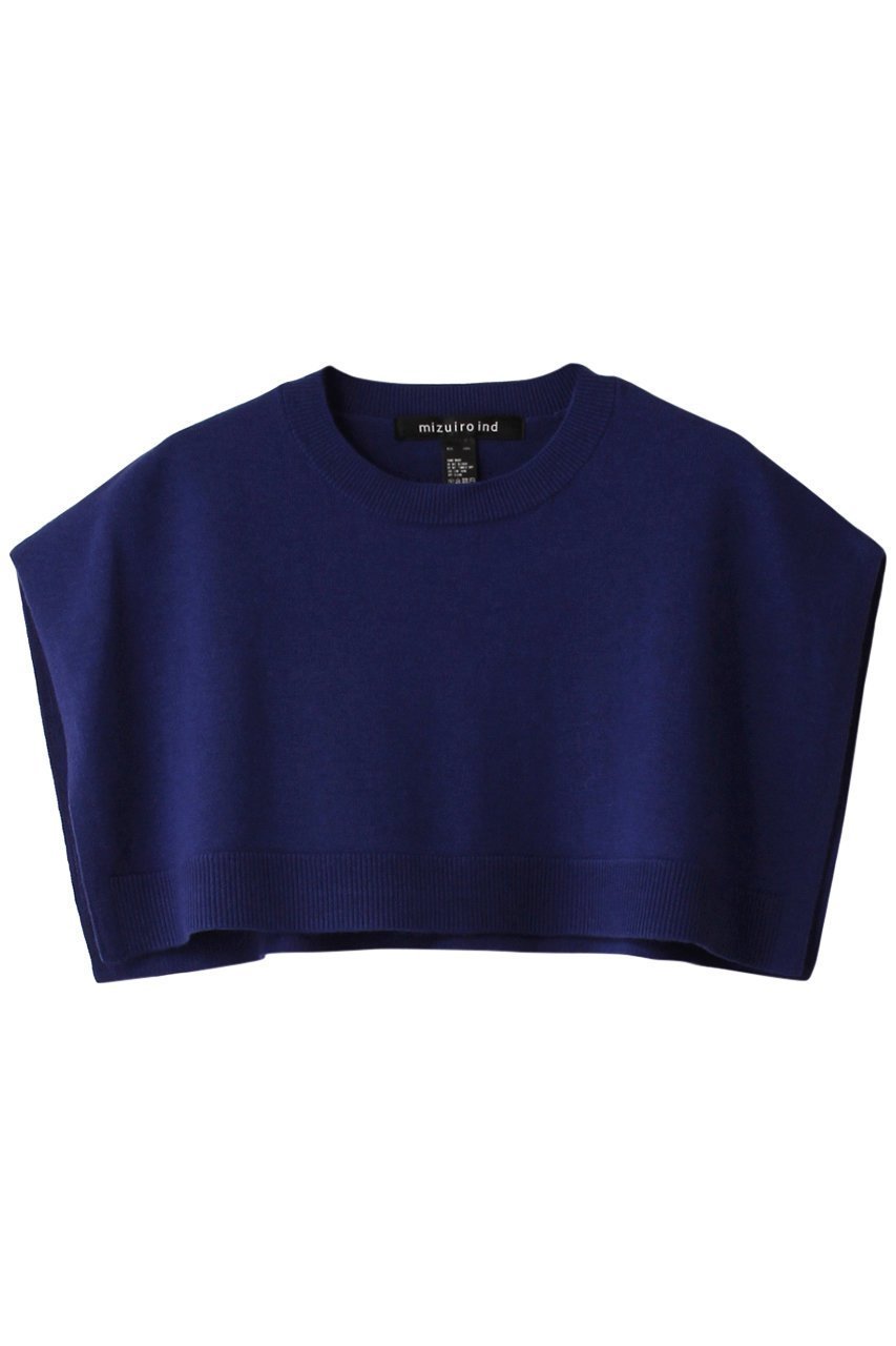 【ミズイロ インド/mizuiro ind】のshort poncho ポンチョ インテリア・キッズ・メンズ・レディースファッション・服の通販 founy(ファニー) ファッション Fashion レディースファッション Fashion for Women トップス・カットソー Cut & Sew Tops ニット Knit Tops & Sweaters カジュアルプルオーバー・ニットトップス Pullovers & Knit Tops / Casual Pullovers クロップド Cropped, Short Length シンプル Simple, Minimal トレンド Trend, Trending Now ポンチョ Poncho, Cape Style 再入荷 Restock / Back in Stock blue|ID: prp329100004797303 ipo3291000000034806797