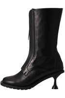 【ピアッカセッテ/ph7+】のセンターファスナーヒールミドルブーツ 人気、トレンドファッション・服の通販 founy(ファニー) ファッション Fashion レディースファッション Fashion for Women センター Center, Center Line デニム Denim, Jeans Material フレア Flare, Flared ミドル Middle Length, Mid Height 台形 A-Line, Trapezoid Shape |ID:prp329100004797310