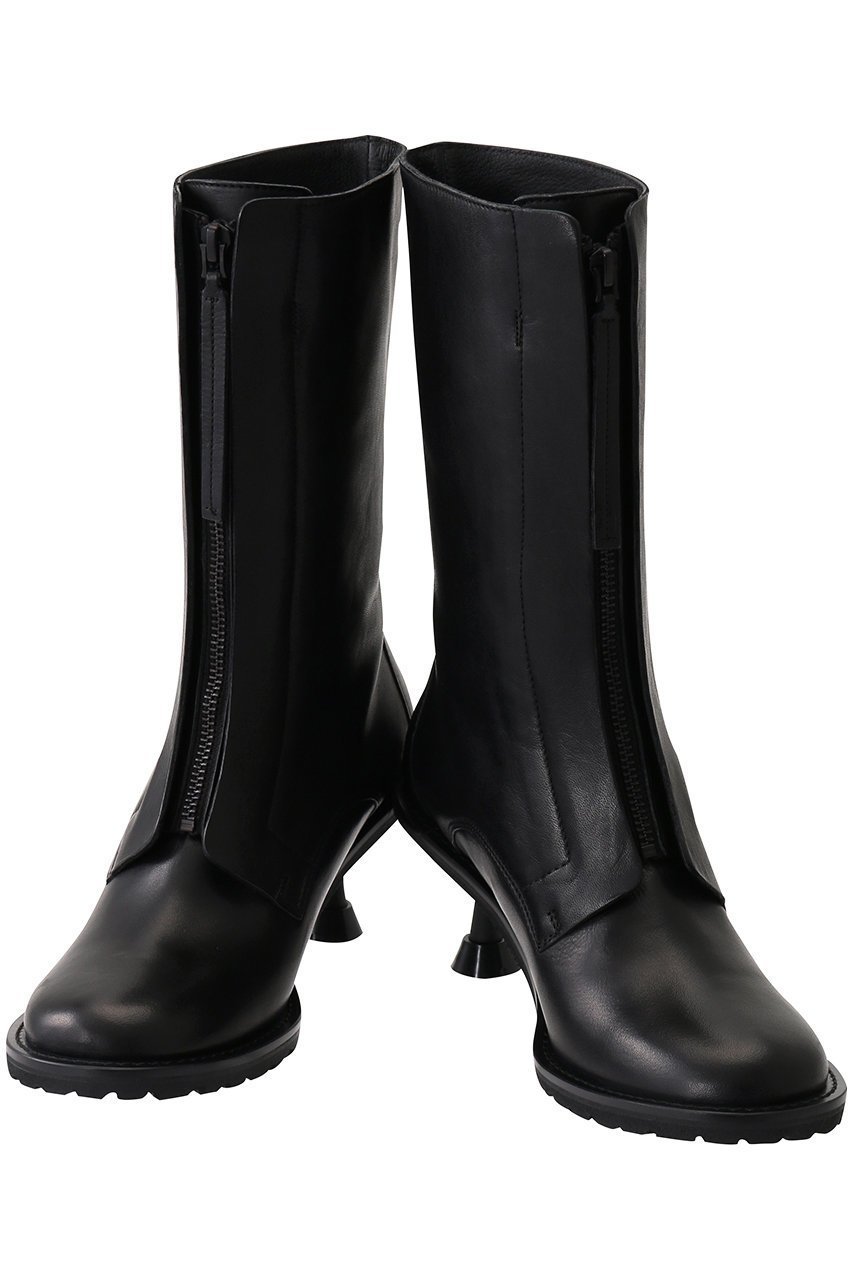 【ピアッカセッテ/ph7+】のセンターファスナーヒールミドルブーツ 人気、トレンドファッション・服の通販 founy(ファニー) ファッション Fashion レディースファッション Fashion for Women センター Center, Center Line デニム Denim, Jeans Material フレア Flare, Flared ミドル Middle Length, Mid Height 台形 A-Line, Trapezoid Shape other-5|ID: prp329100004797310 ipo3291000000034806957