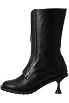 【ピアッカセッテ/ph7+】のセンターファスナーヒールミドルブーツ ブラック|ID:prp329100004797310