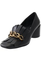 【ピアッカセッテ/ph7+】のチェーンモチーフ付フリンジパンプス ブラック|ID:prp329100004797311