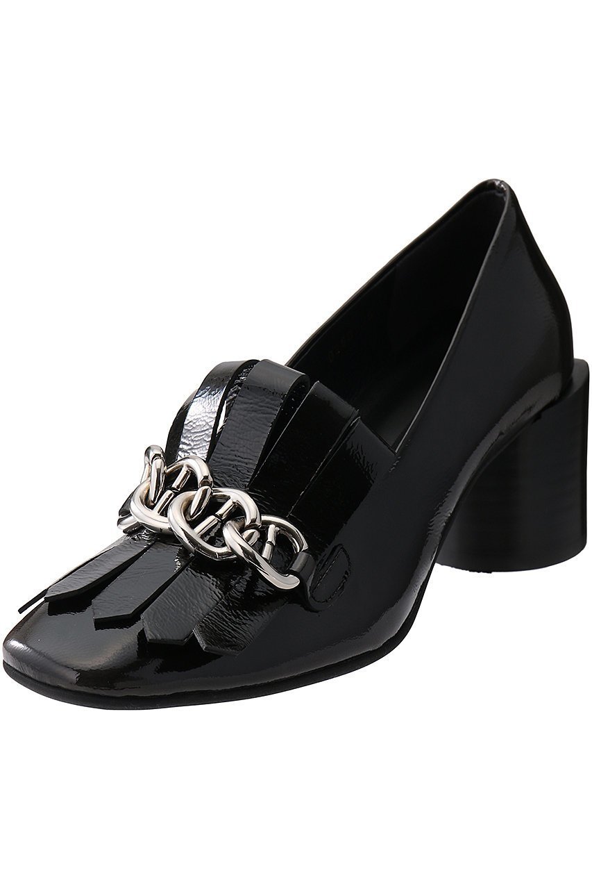 【ピアッカセッテ/ph7+】のチェーンモチーフ付フリンジパンプス インテリア・キッズ・メンズ・レディースファッション・服の通販 founy(ファニー) ファッション Fashion レディースファッション Fashion for Women チェーン Chain, Chain Strap ファブリック Fabric, Textile フリンジ Fringe, Tassel モダン Modern, Contemporary モチーフ Motif, Design Theme リュクス Luxury, Elegant, High-End, Chic エレガント 上品 Elegant A/W・秋冬 Autumn/Winter ダークグレーエナメル|ID: prp329100004797311 ipo3291000000034806961