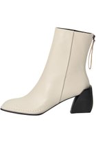 【ピアッカセッテ/ph7+】のステッチダウンスクエアトゥショートブーツ アイボリー|ID:prp329100004797313