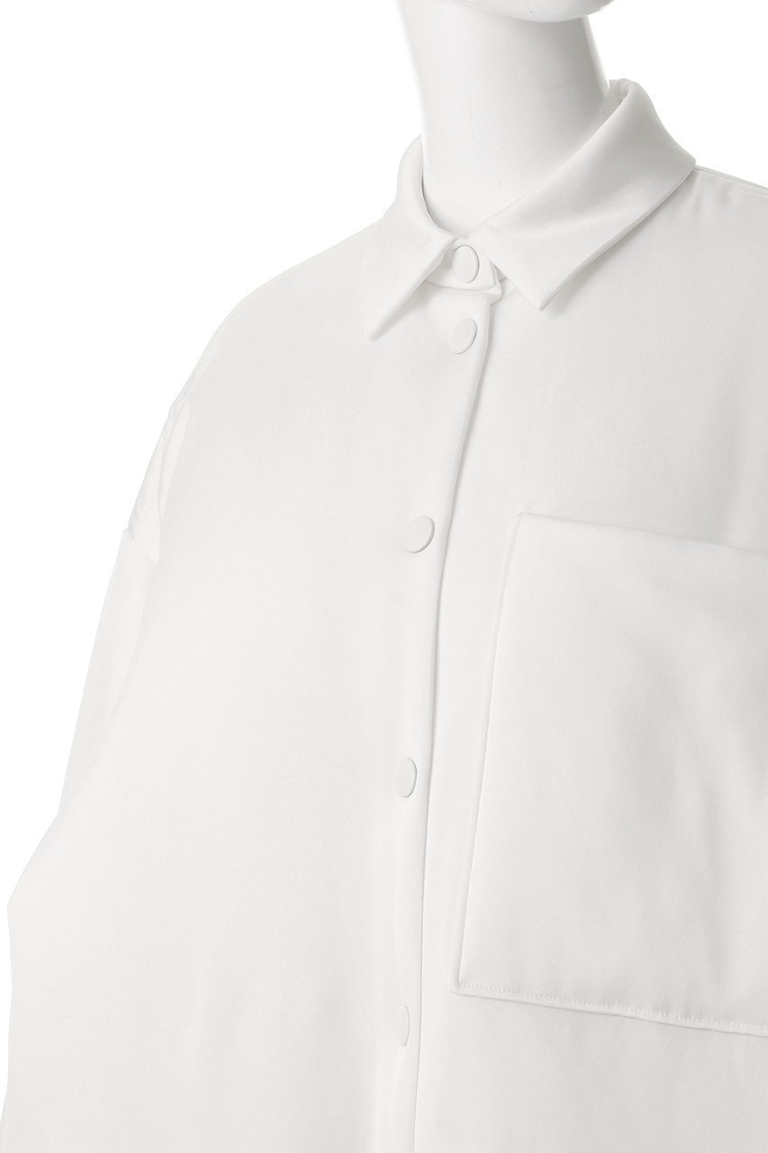 【エンフォルド/ENFOLD】のPADDING BIG SHIRT JACKET 人気、トレンドファッション・服の通販 founy(ファニー) 　ファッション　Fashion　レディースファッション　Fashion for Women　アウター　Coat / Outerwear Collection　レディースジャケット・軽アウター　Jackets　2026年　2026　サテン　Satin, Glossy Fabric　ジャケット　Jacket, Outerwear　ストレッチ　Stretch, Stretchy Fabric　ダブル　Double, Double-Breasted　バランス　Balance, Style Balance　エレガント 上品　Elegant　夏　Summer　春　Spring　S/S・春夏　SS, Spring/Summer, Warm Season　other-5|ID: prp329100004798539 ipo3291000000035293066