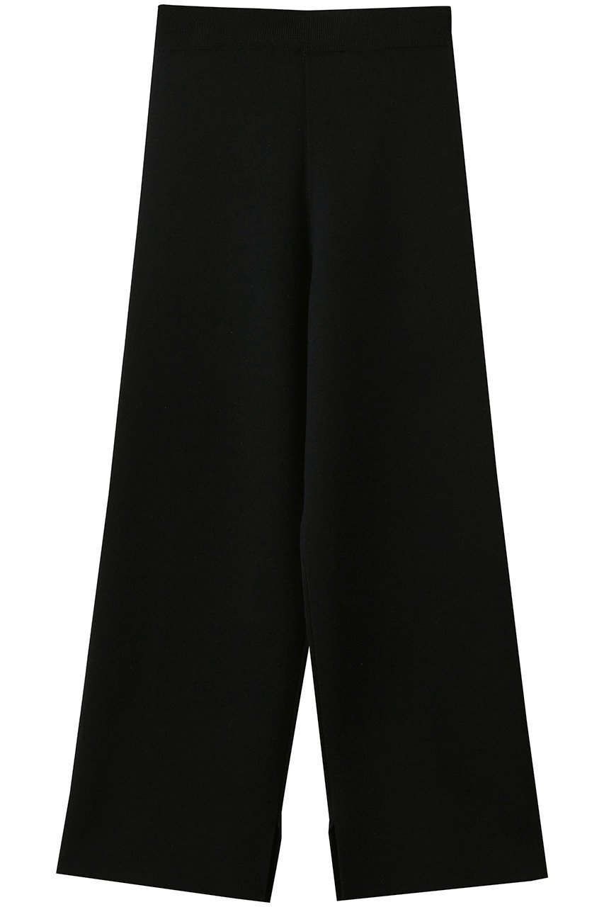 【スタニングルアー/STUNNING LURE】のストレートニットパンツ インテリア・キッズ・メンズ・レディースファッション・服の通販 founy(ファニー) 　ファッション　Fashion　レディースファッション　Fashion for Women　パンツ　Pants & Trousers　ストレート　Straight, Straight Cut　スリット　Slit, Slit Detail　エレガント 上品　Elegant　A/W・秋冬　Autumn/Winter　ブラック|ID: prp329100004798540 ipo3291000000036157042