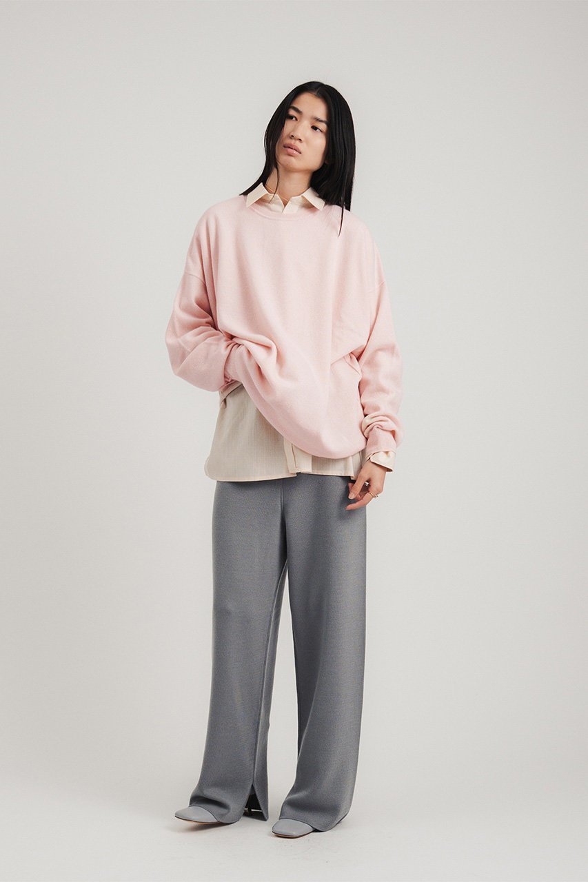 【スタニングルアー/STUNNING LURE】のストレートニットパンツ 人気、トレンドファッション・服の通販 founy(ファニー) 　ファッション　Fashion　レディースファッション　Fashion for Women　パンツ　Pants & Trousers　ストレート　Straight, Straight Cut　スリット　Slit, Slit Detail　エレガント 上品　Elegant　A/W・秋冬　Autumn/Winter　other-8|ID: prp329100004798540 ipo3291000000036214265